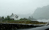 Plockton, Wester Ross, on a rainy  day.