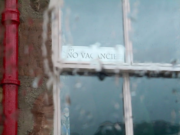 No Vacancies, in a wet Plockton, Wester Ross,