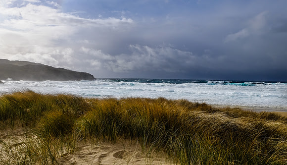 Dalmore Beach on the windy west coast of Lewis.