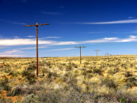 The line of old Route 66.