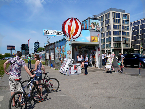 Longest stretch of remaining Wall is a mecca for Graffiti artists. Now really just for tourists . .