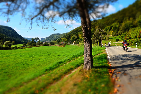 The young Danube valley. Baden Wuertemberg.
