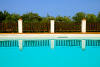 Pool reflections, Sicily.