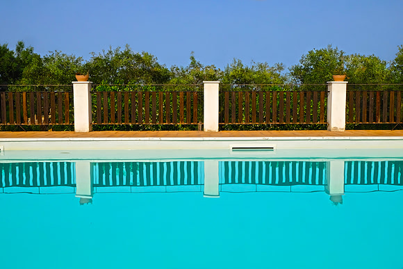 Pool reflections, Sicily.